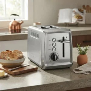 Torradeira Inox Elite Elétrica 230ºc 850w 7 Níveis De Torra 2 Fatias Grossas Com Bandeja De Migalhas Removível - Hamilton Beach